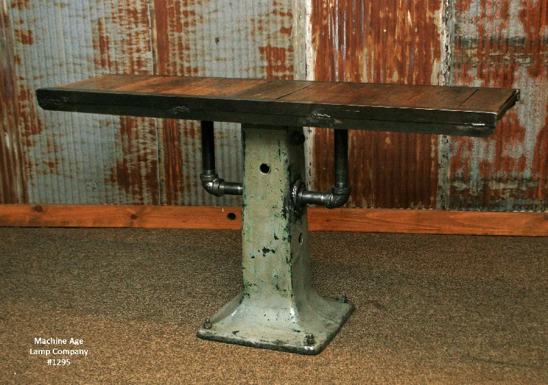 Steampunk Industrial Table, Console, Coffee, Pub , #1295 - SOLD