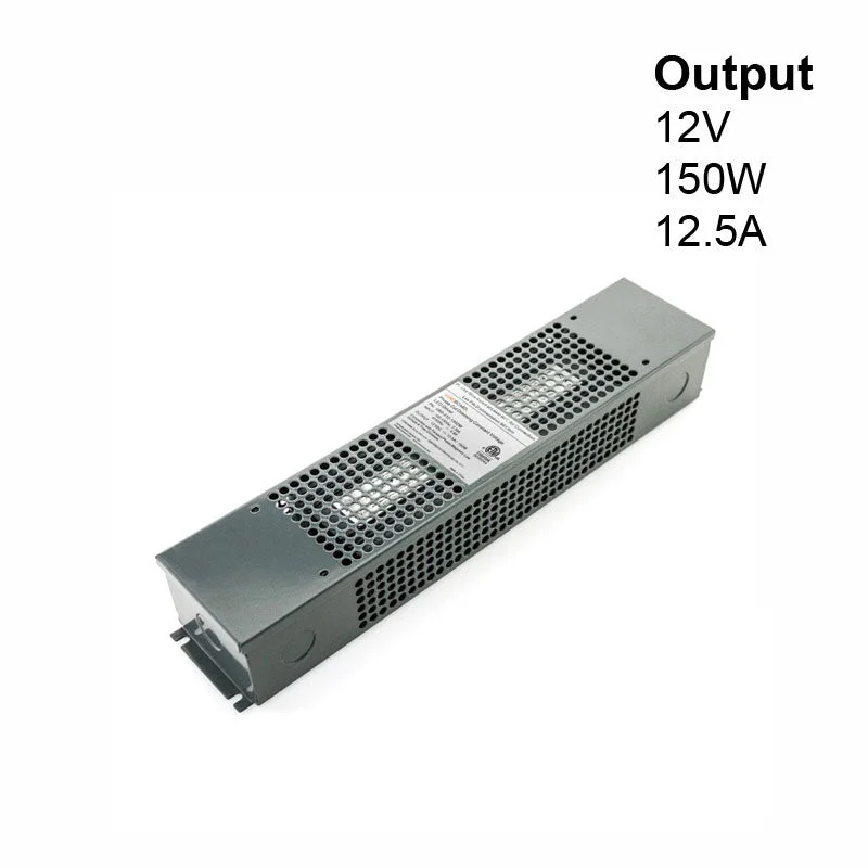 Energy - efficient track lighting fixturesVBD-012-150DM Triac Dimmable Constant Voltage LED Driver, 12V 12.5A 150W