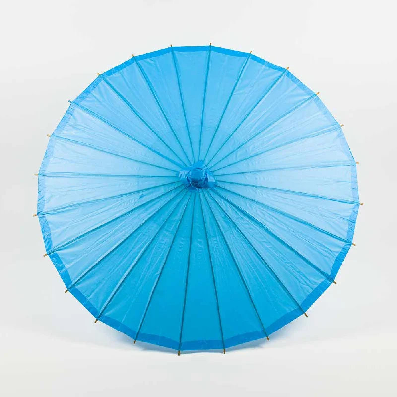 Replaceable filament Edison light bulbs32" Turquoise Paper Parasol Umbrella with Elegant Handle