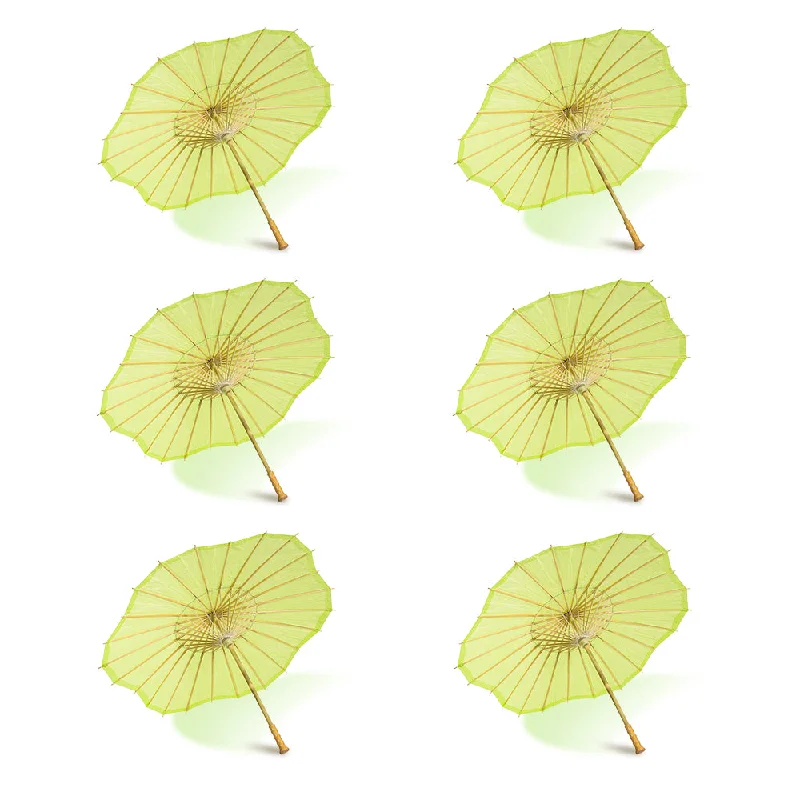 Outdoor rated Edison light bulbsBULK PACK (6-PACK) 32" Light Lime Paper Parasol Umbrella, Scallop Blossom Shaped with Elegant Handle