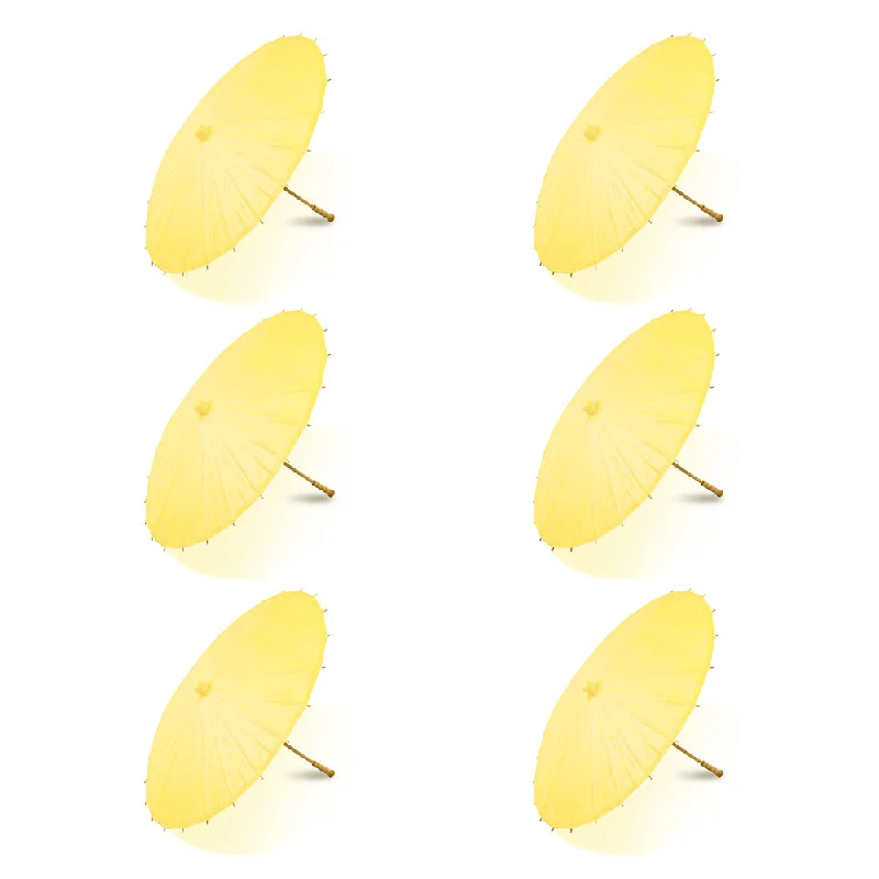 Edison light bulbs for industrial fixturesBULK PACK (6-PACK) 32" Lemon Yellow Chiffon Paper Parasol Umbrella with Elegant Handle