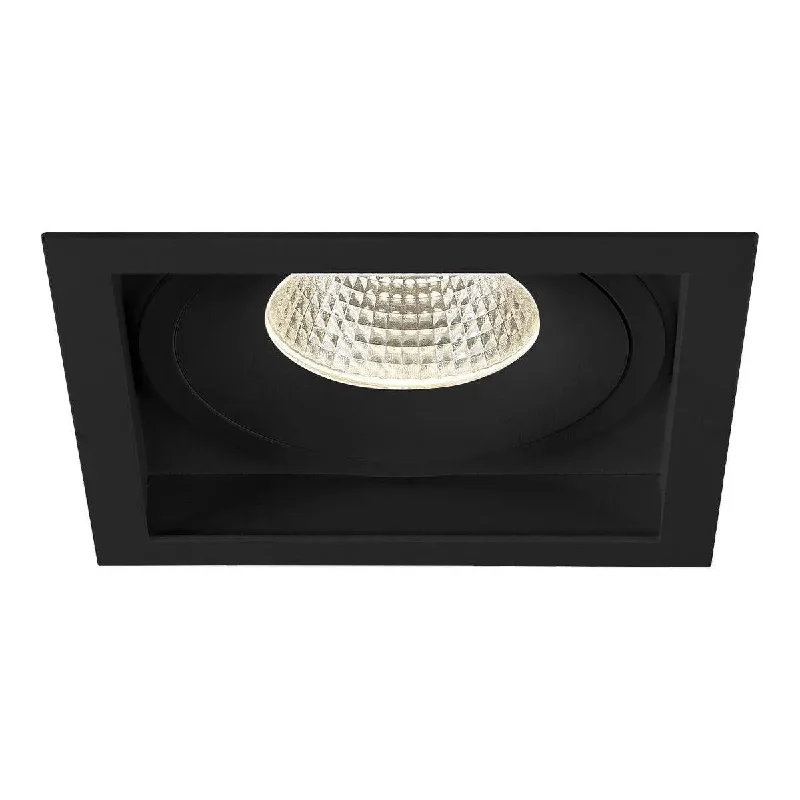 Track lighting with a brushed nickel finishAmigo Trim Fixed Downlight - Square