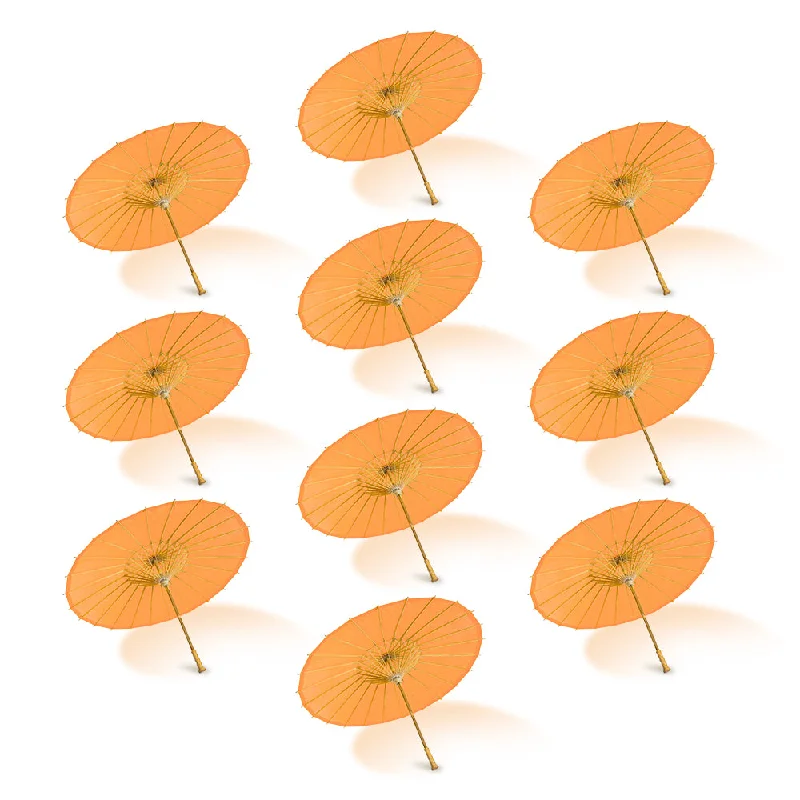 Soft white Edison light bulbsBULK PACK (10-Pack) 32" Orange Paper Parasol Umbrella with Elegant Handle