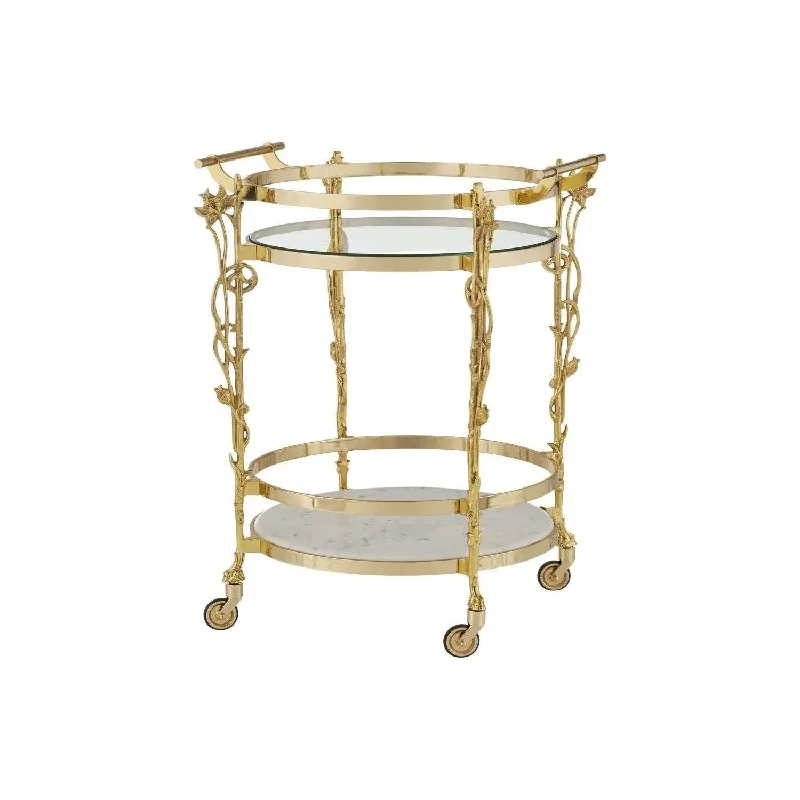 Track lighting for highlighting bookcasesFiore Bar Cart