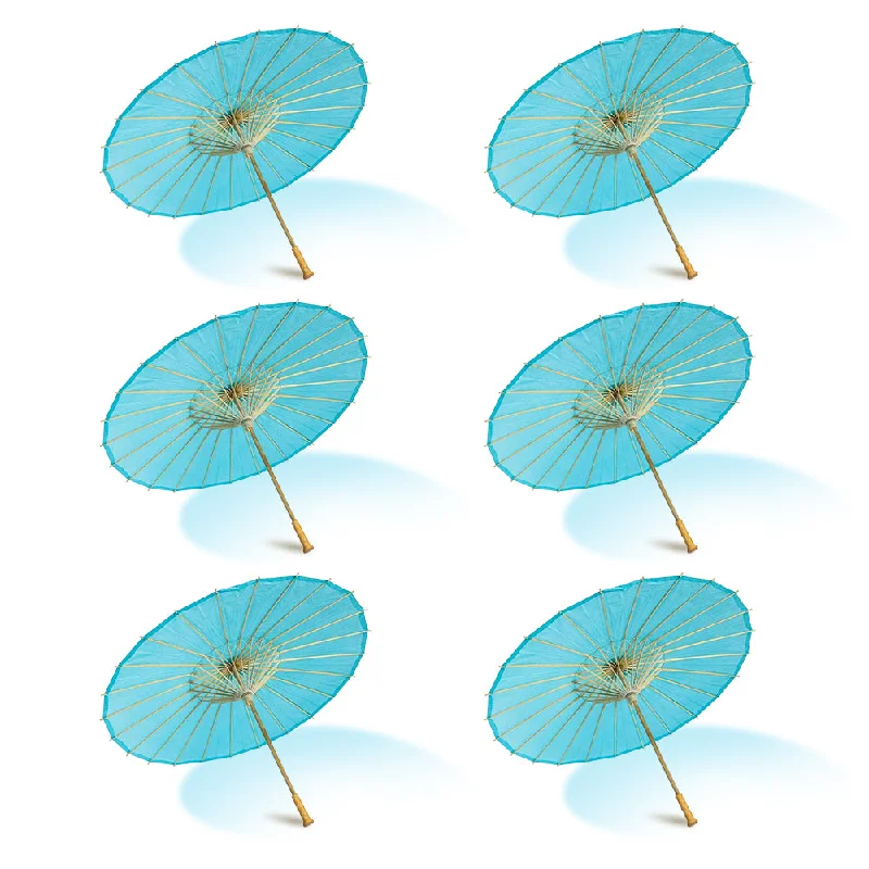 Dimmable LED Edison globe light bulbsBULK PACK (6-Pack) 32" Water Blue Paper Parasol Umbrella with Elegant Handle