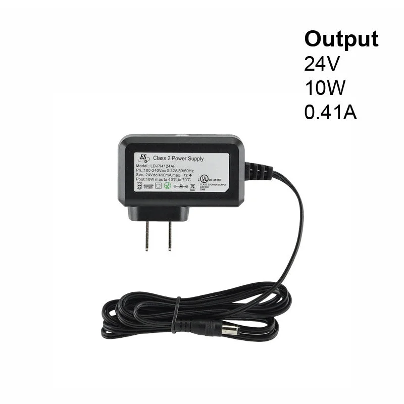 Contemporary track lighting in black finishES LD-PI4124AF Non-Dimmable Constant Voltage Plug-In Power Supply, 24V 410mA 10W