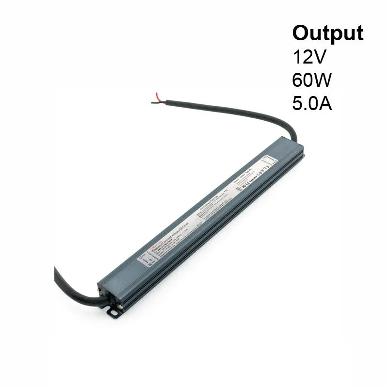 Track lighting with energy - star certificationSuper Slim VBD-012-060VWSW Non-Dimmable LED Driver, 12V 5A 60W