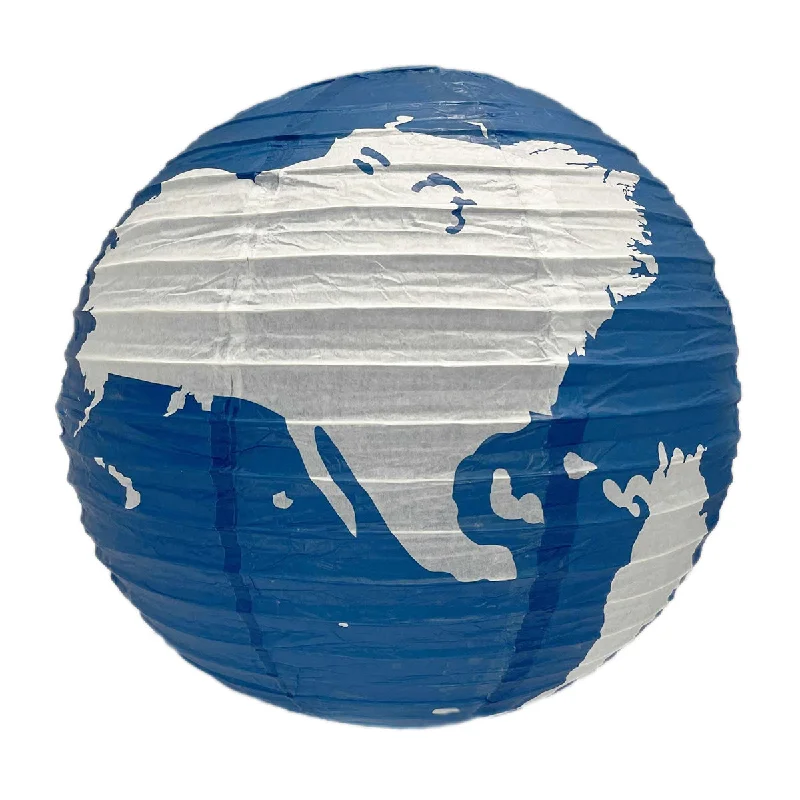 Frosted glass Edison light bulbsBLOWOUT 16" World Earth Globe Paper Lantern (Wrong Pattern)