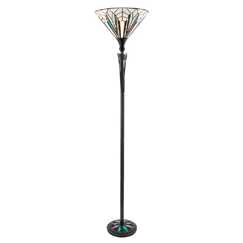 Track lighting for illuminating walkwaysAlcyone Uplighter Floor Lamp -  Black Finish E27