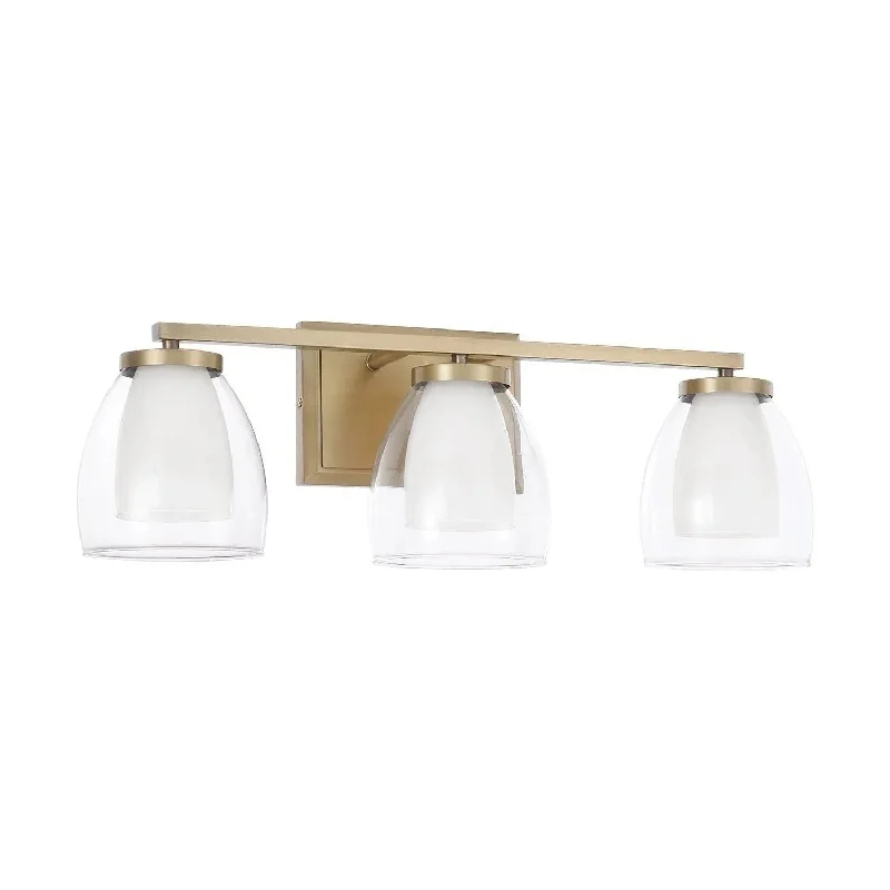 Track lighting with colored glass accentsJoss Vanity