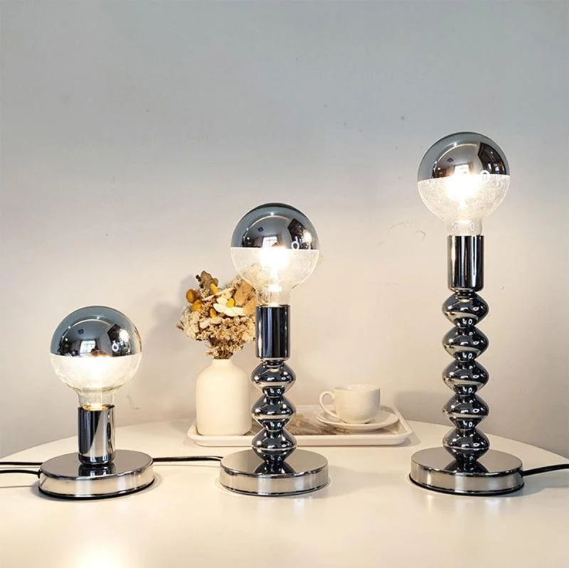 Edison globe light bulbsTorna Chrome Desk Lamp