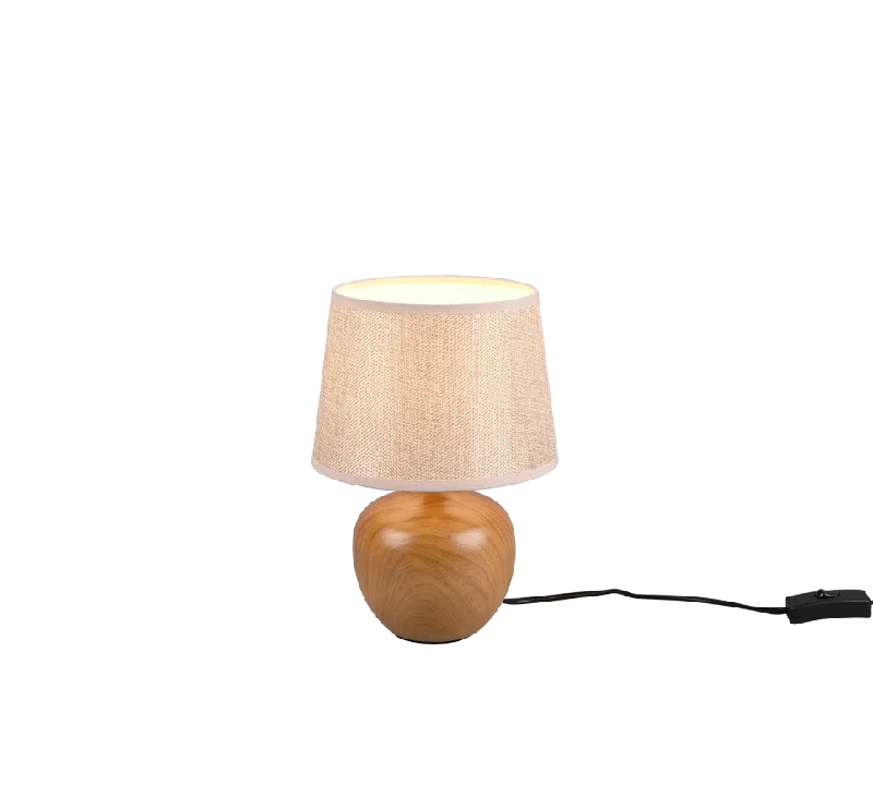 Track lighting with a decorative track designLuxor Wooden Table Lamp - Natural Finish