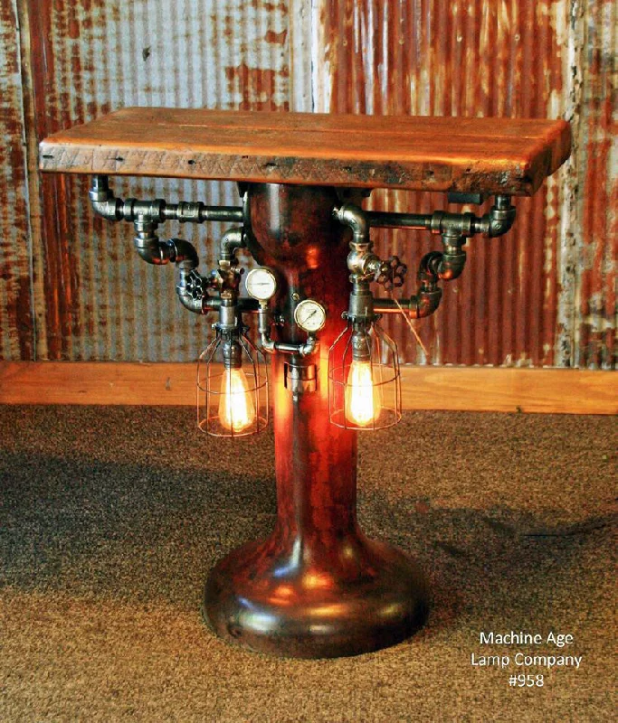 Steampunk Industrial, Table, Stand Vanity, Console #958