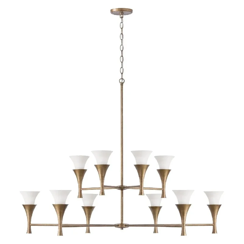 Energy - efficient track lighting fixturesNola Two-Tier Chandelier