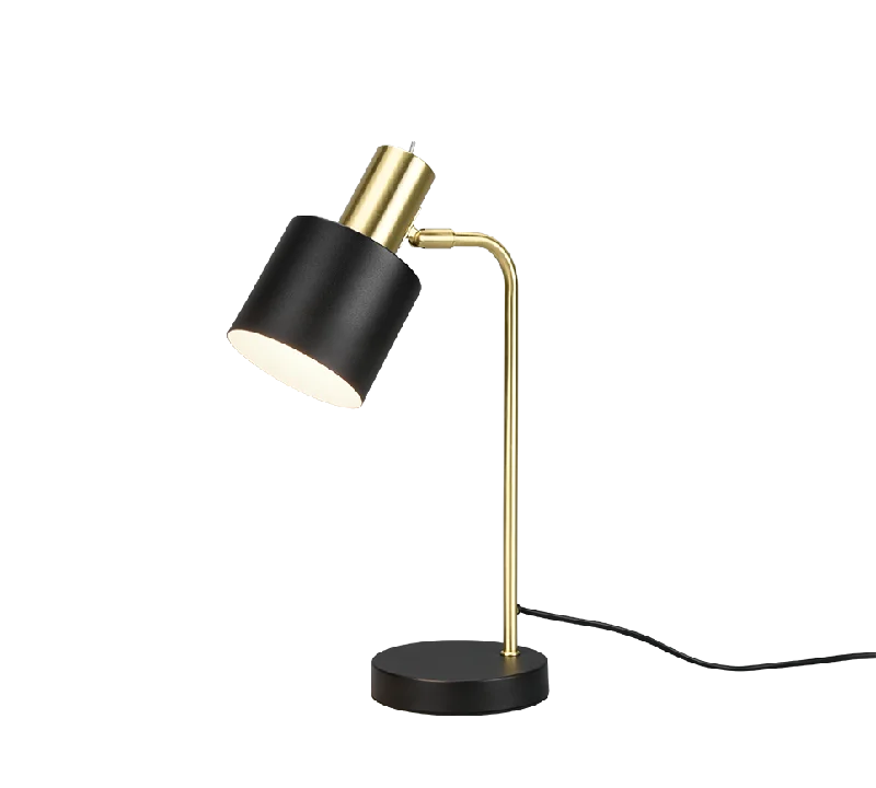 Track lighting for accentuating artworksAdam Task/Reading Lamp - Black & Gold