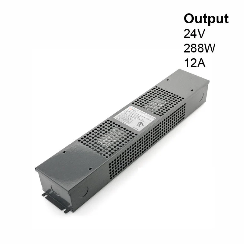 Outdoor - rated track lighting for patiosVBD-024-288VTD52J2V2 Triac/0-10V Dimmable LED Driver, 24V 288W(3x96W) 100-277V AC