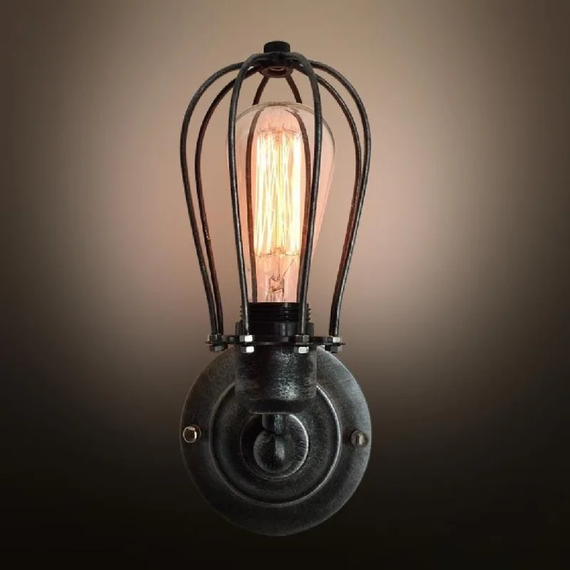 Globe 1 Light Cage Wall Sconce