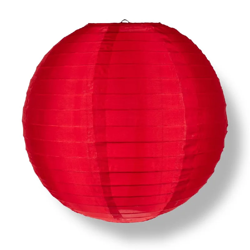 Edison style vintage light bulbs30" Red Jumbo Shimmering Nylon Lanterns, Even Ribbing, Durable (Value Packs)