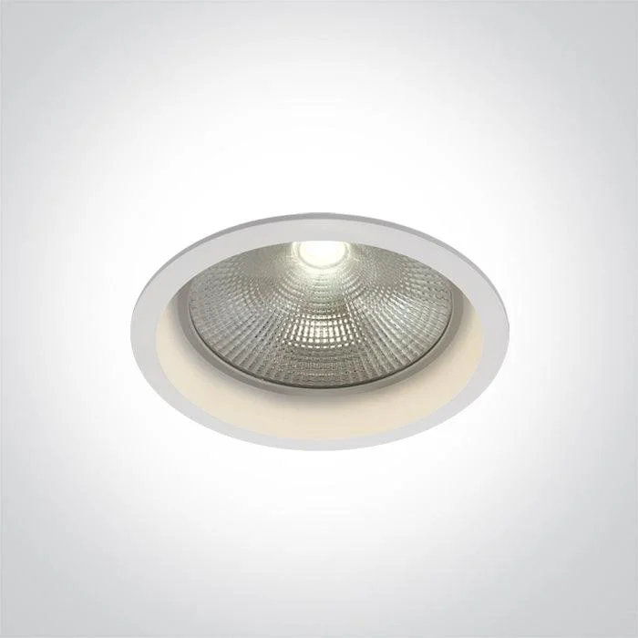 Track lighting with colored glass accents10115CD/W/W WHITE COB LED 15W WW + DRIVER 230V