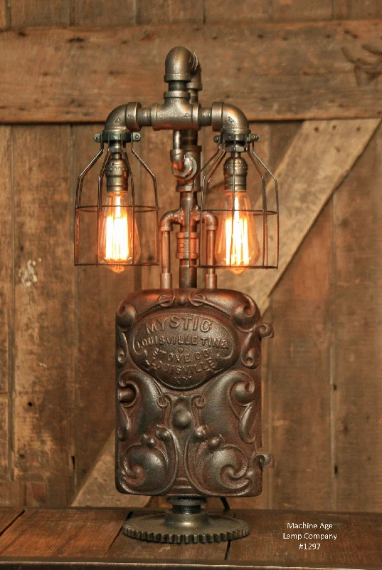 Steampunk Industrial Lamp / Stove / Furnace / Gear / #1297 - sold