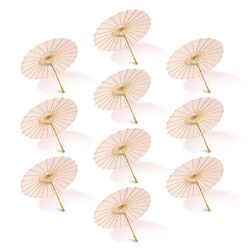 Frosted glass Edison light bulbsBULK PACK (10-Pack) 32" Rose Quartz Paper Parasol Umbrella for Weddings and Parties with Elegant Handle