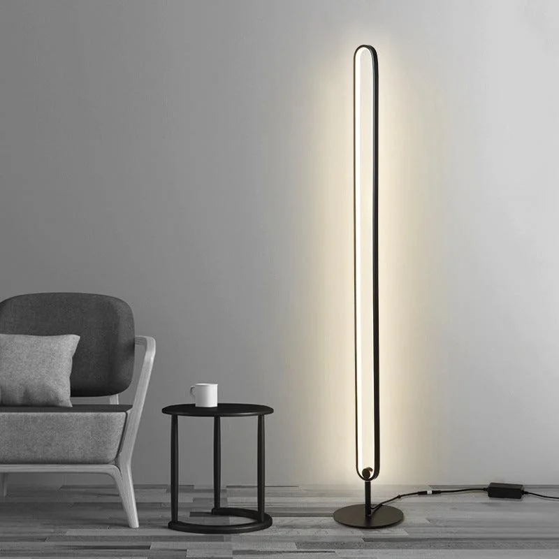 Edison light bulbs with decorative filamentsOblate LED Floor Lamp