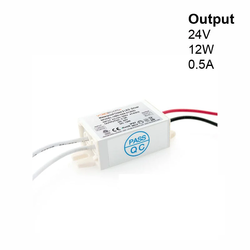 Track lighting with frosted glass shadesVBD-024-012ND Non-Dimmable Constant Voltage LED Driver, 24V 0.5A 12W