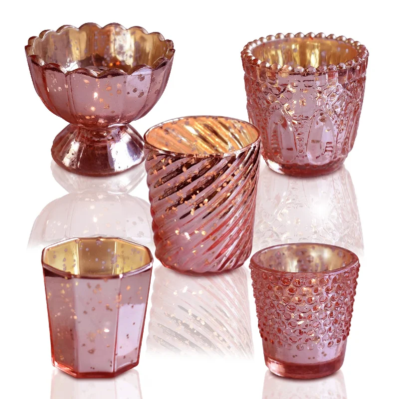 60 watt Edison style light bulbsElectric Pink Mercury Glass Tea Light Votive Candle Holders (Set of 5, Assorted Designs and Sizes)