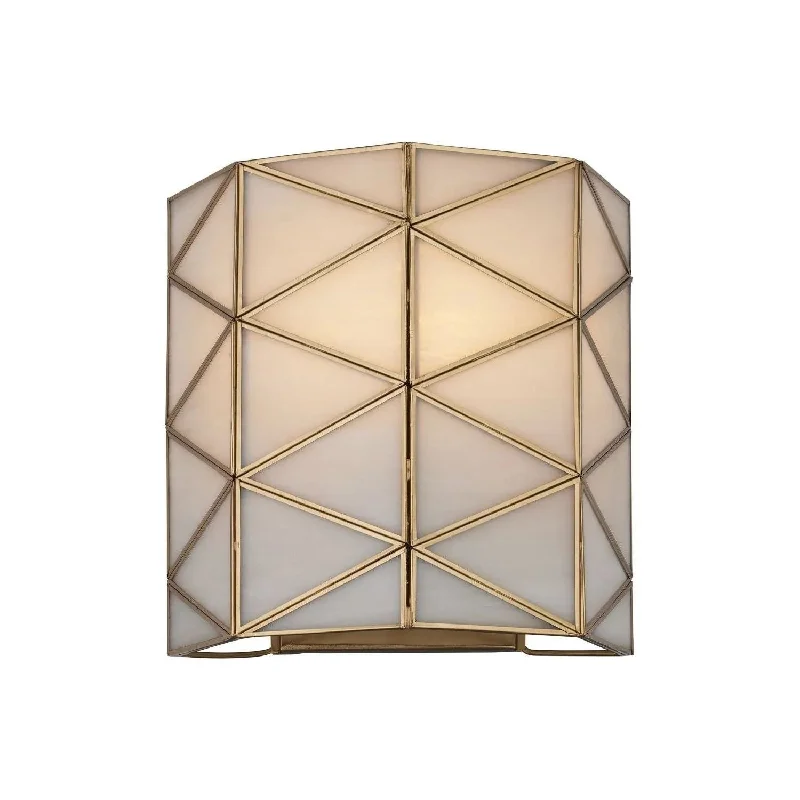 Track lighting with frosted glass shadesPolyhedron Wall Sconce