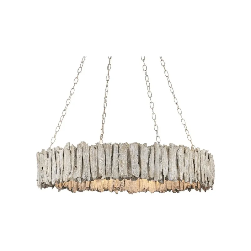 Track lighting with multiple heads for flexibilityThe Driftwood Chandelier