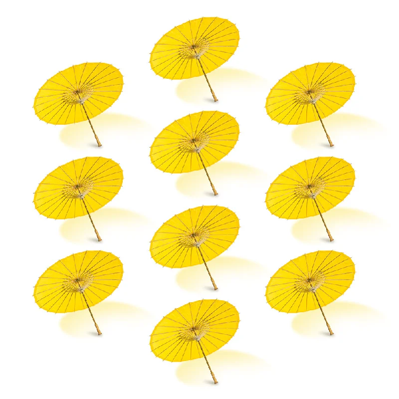 Squirrel cage filament Edison light bulbsBULK PACK (10-Pack) 32" Yellow Paper Parasol Umbrella with Elegant Handle