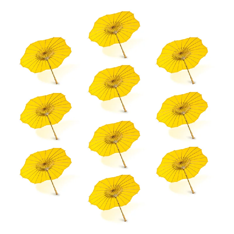 Daylight white Edison light bulbsBULK PACK (10-Pack) 32" Yellow Paper Parasol Umbrella, Scallop Blossom Shaped with Elegant Handle