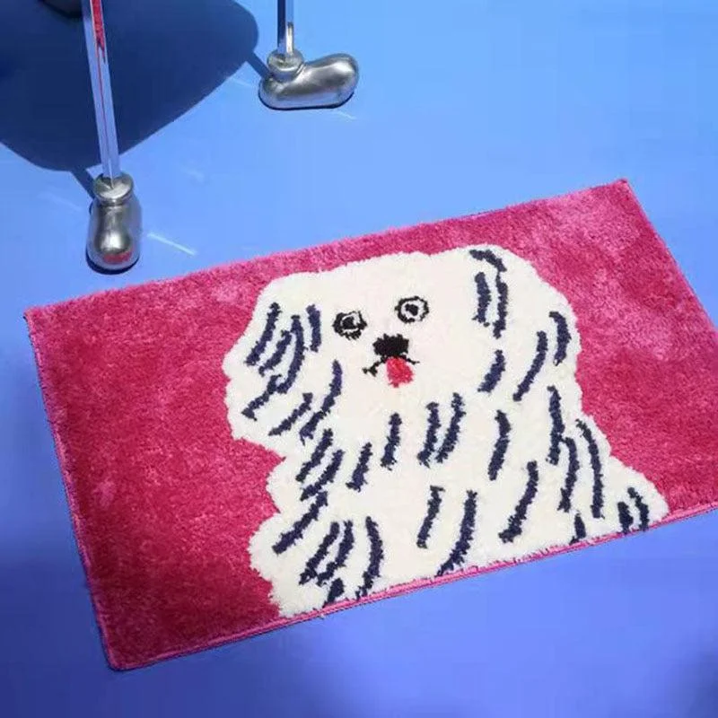 Small size Edison light bulbsFancy Doggie Cartoon Bath Mat