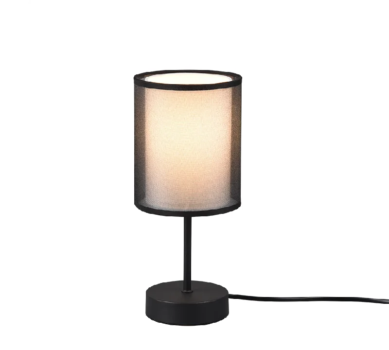 Rustic track lighting for farmhouse decorBurton Table Lamp - Matt Black