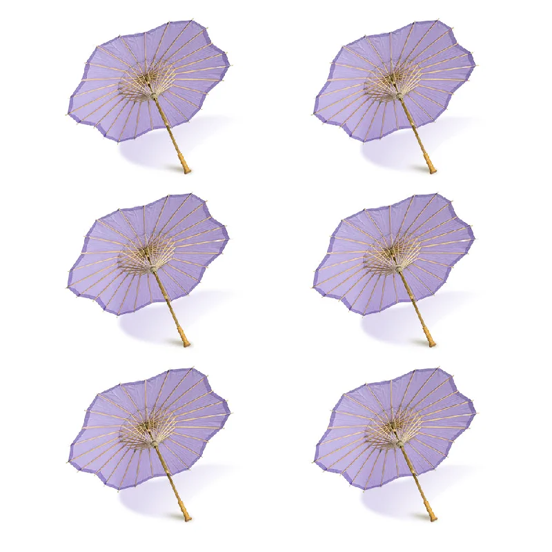 Colored Edison light bulbs (e.g., amber, blue)BULK PACK (6-Pack) 32" Lavender Paper Parasol Umbrella, Scallop Blossom Shaped with Elegant Handle