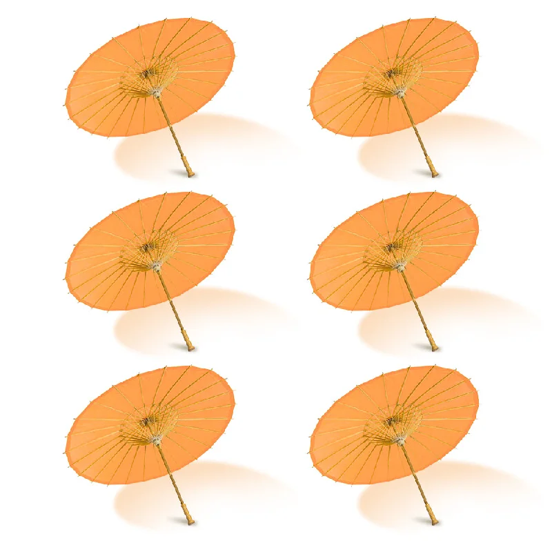 Edison light bulbs for DIY projectsBULK PACK (6-Pack) 32" Orange Paper Parasol Umbrella with Elegant Handle