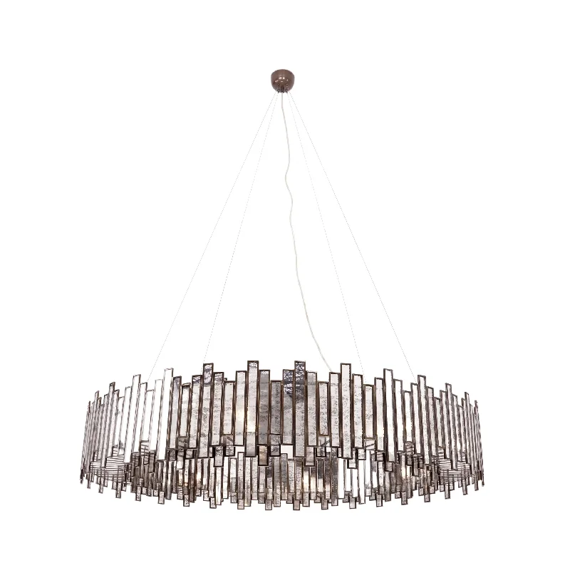 Minimalist Chandeliers for Sleek and Simple InteriorsAntic Silver Chandelier