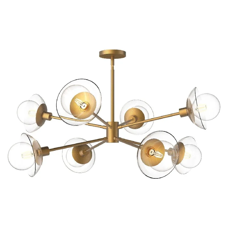 Chandeliers with Adjustable Height for Custom InstallationAlora Mood Francesca 40 Inch Chandelier