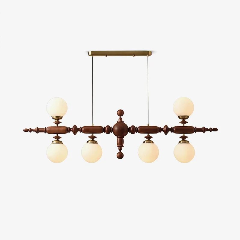 Chandeliers with Adjustable Height for Custom InstallationCambridge Wooden Chandelier