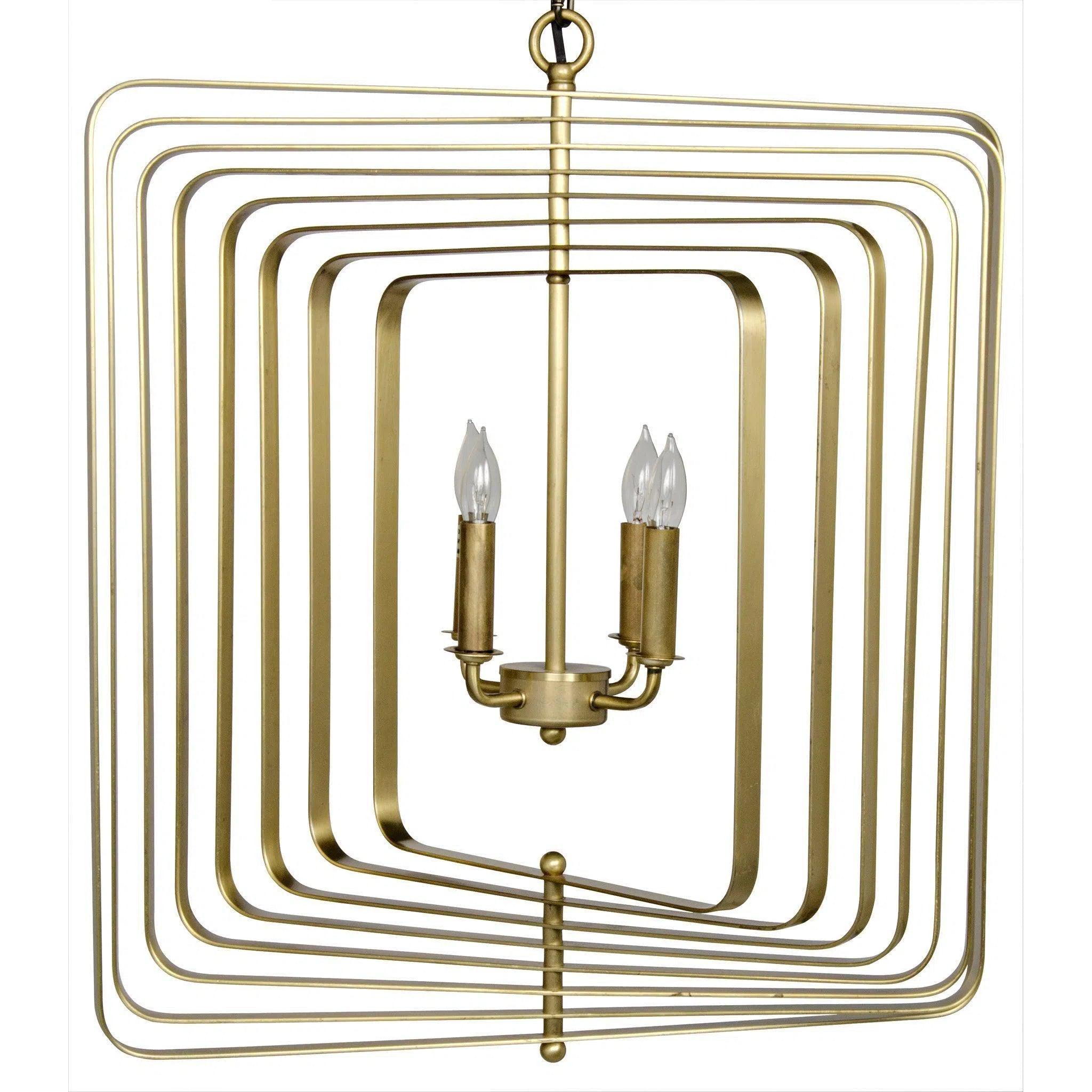 Chandeliers for Dining Rooms to Set the Mood for MealsDimaclema Metal Small Chandelier With Brass Finish