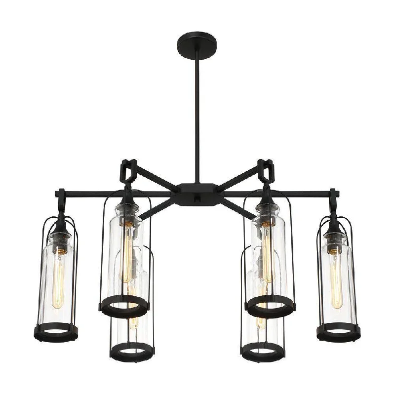 Chandeliers for Living Rooms to Create a Focal PointYasmin 35" 6 Light Outdoor Chandelier