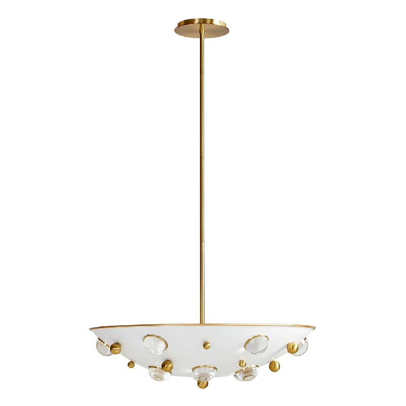 Chandeliers with Candle - Style Bulbs for a Classic AestheticGlobo Demilune Pendant