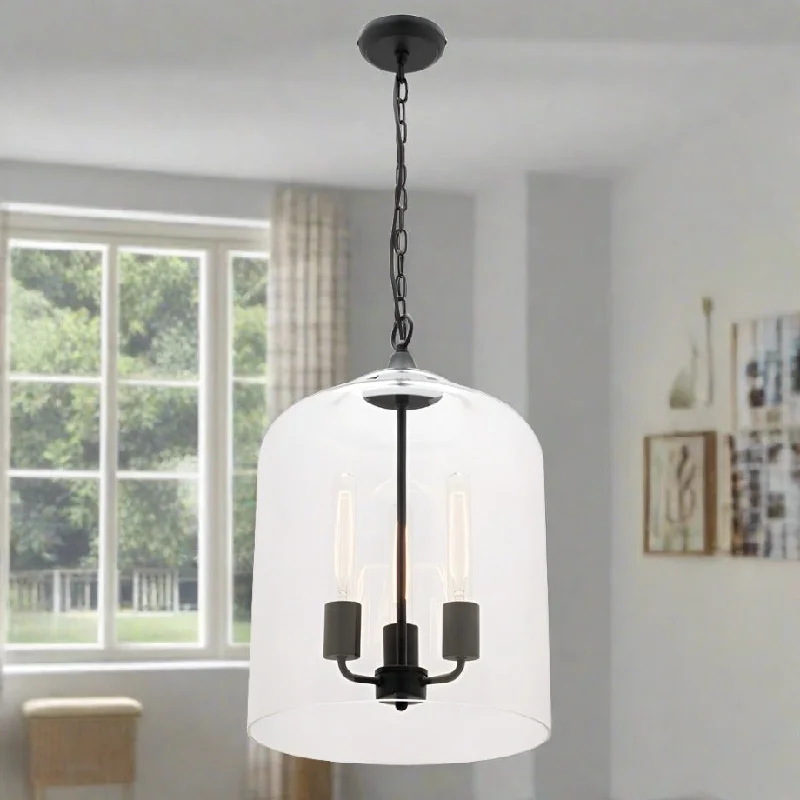 Chandeliers with Clear Crystal for a Sparkling EffectHampton 3 Light Pendant