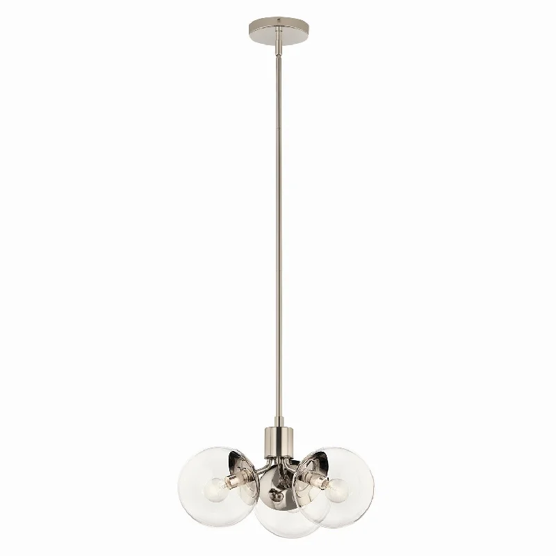 Chandeliers with Adjustable Arms for Directional LightingSilvarious Three Light Chandelier