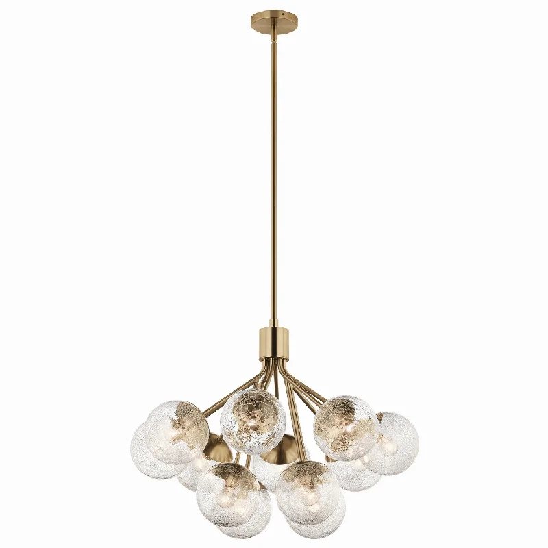 Chandeliers with Murano Glass for a High - End Artistic TouchSilvarious 12 Light Chandelier Convertible