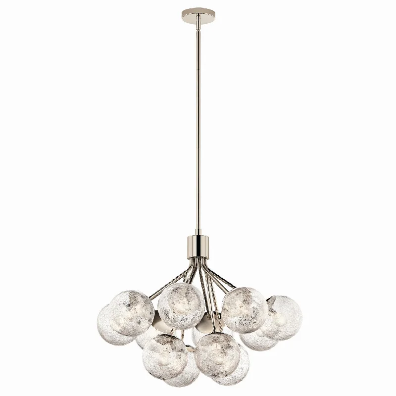 Industrial Iron Chandeliers for Loft - Inspired SpacesSilvarious 12 Light Chandelier Convertible