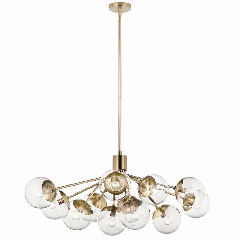 Chandeliers with Multiple Lights for Maximum IlluminationSilvarious 12 Light Linear Chandelier Convertible