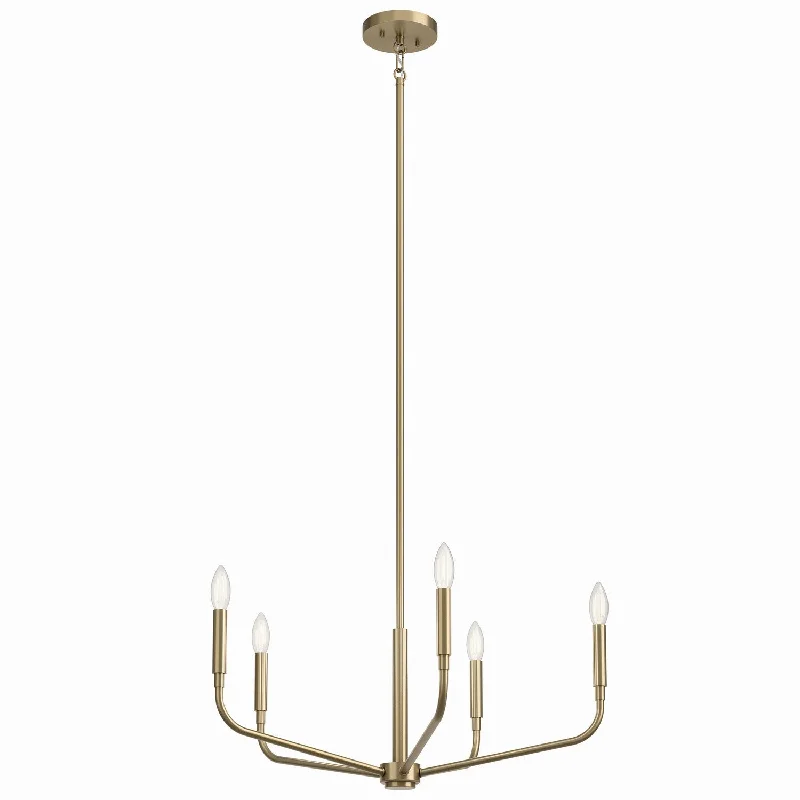 Chandeliers with Frosted Glass for a Softer Light DiffusionMadden Five Light Chandelier