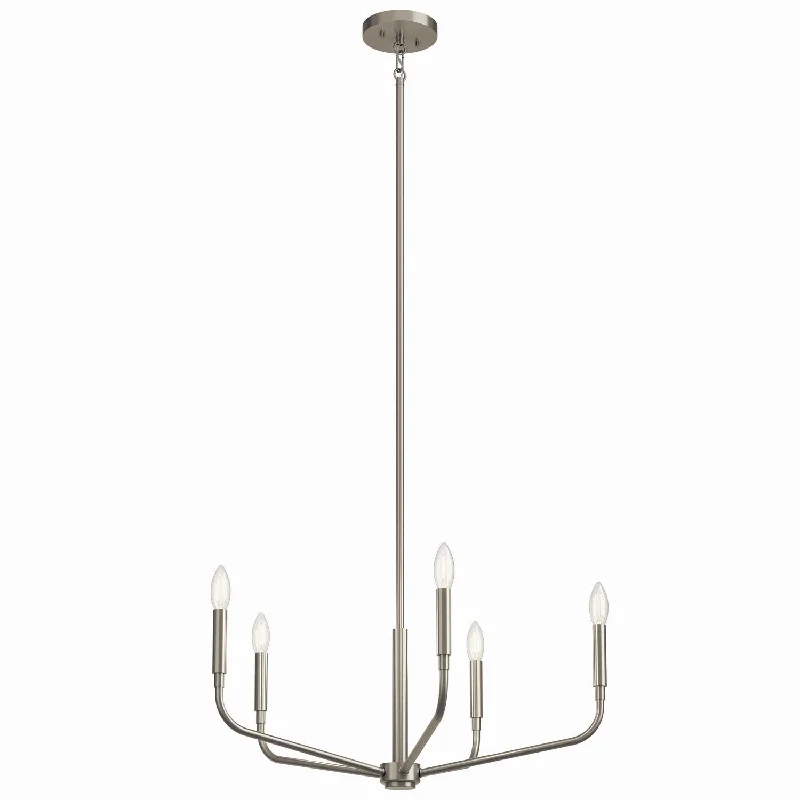 Chandeliers with Metal Frames in Black FinishMadden Five Light Chandelier