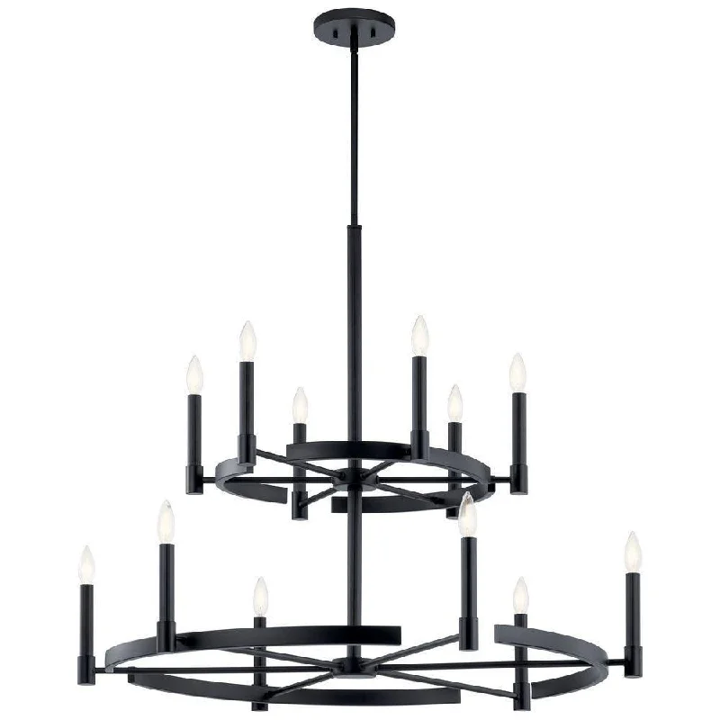 Minimalist Chandeliers for Sleek and Simple InteriorsKichler Tolani Chandelier 12Lt